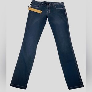 Ksubi‎ Jeans Womens Size 28 Blue Skinny Pins Shady Low Rise Pink Stitch Slim Fit
